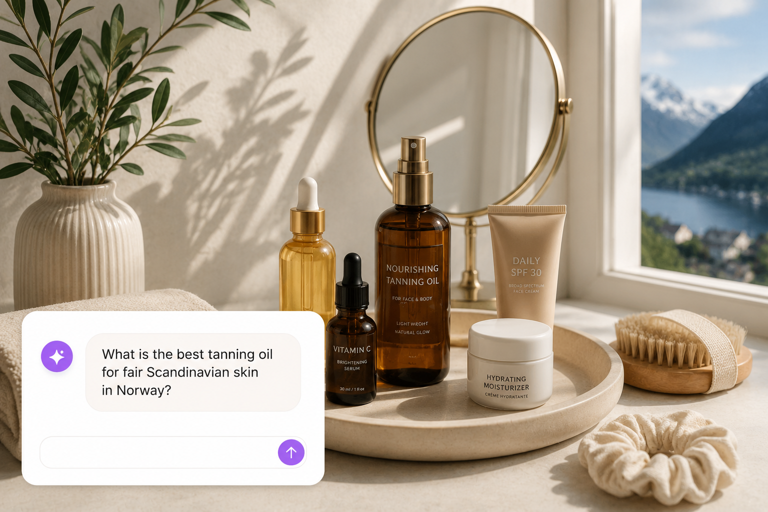 Skincare brand GEO example